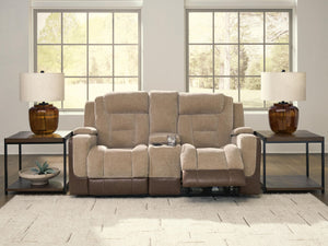 Mixed Motion - Power Reclining Loveseat With Console / Adjustable Headrest