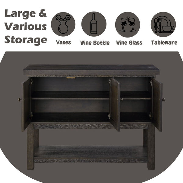 Haddie - Server - Distressed Walnut