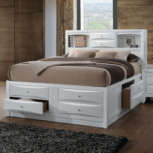 Ireland - Bed w/Storage White Full