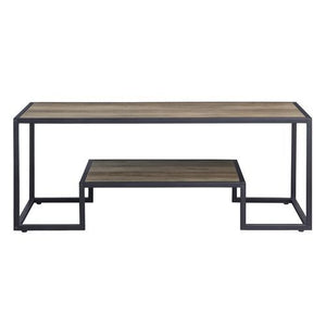 Idella - Accent Table - Rustic Oak & Black Finish