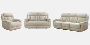 Dalton - Power Reclining Sofa Set Beige 3 Pc. Sofa, Loveseat, Recliner