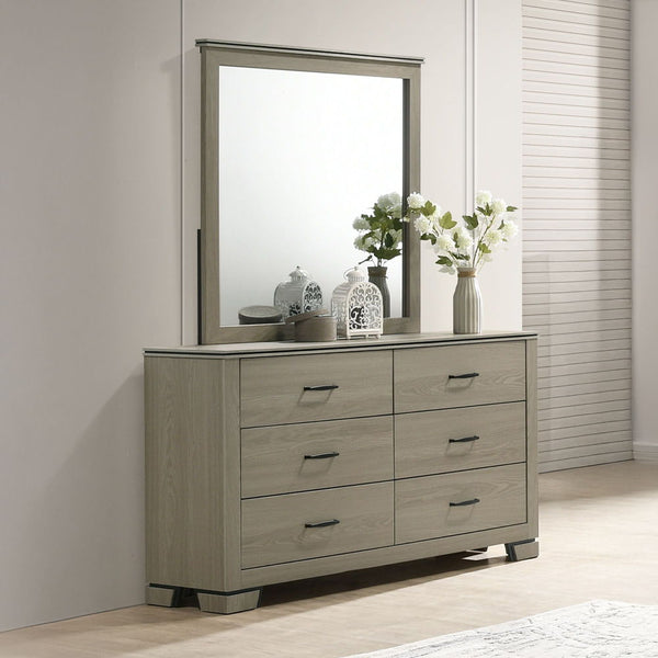 Joanna - Mirror - Weathered Gray