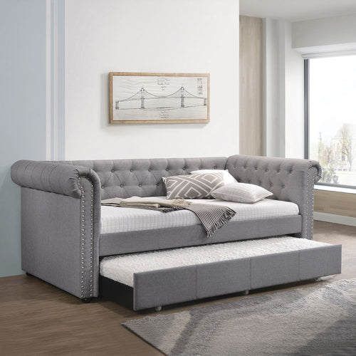 Justice - Daybed & Trundle Smoke Gray Twin