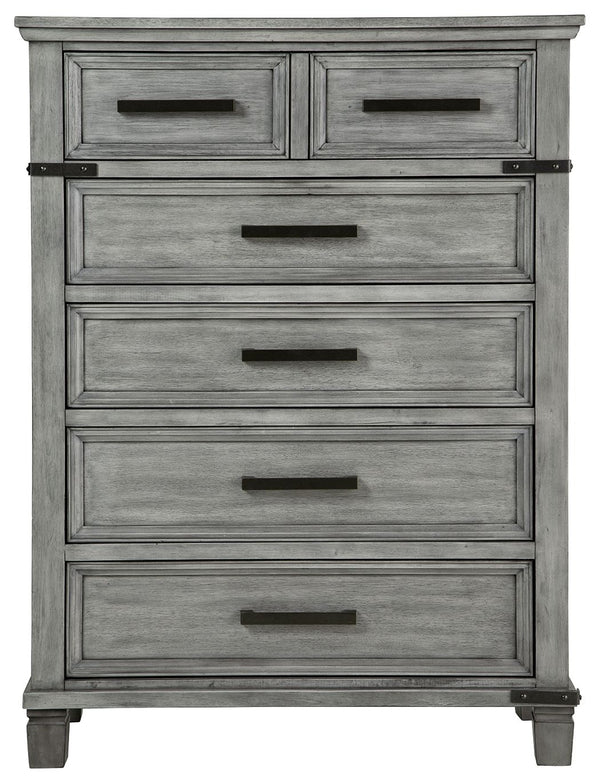 Russelyn - Gray - Five Drawer Chest