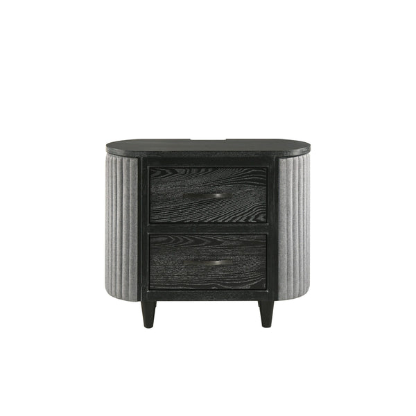 Skyline - 2 Drawer Nightstand - Onyx