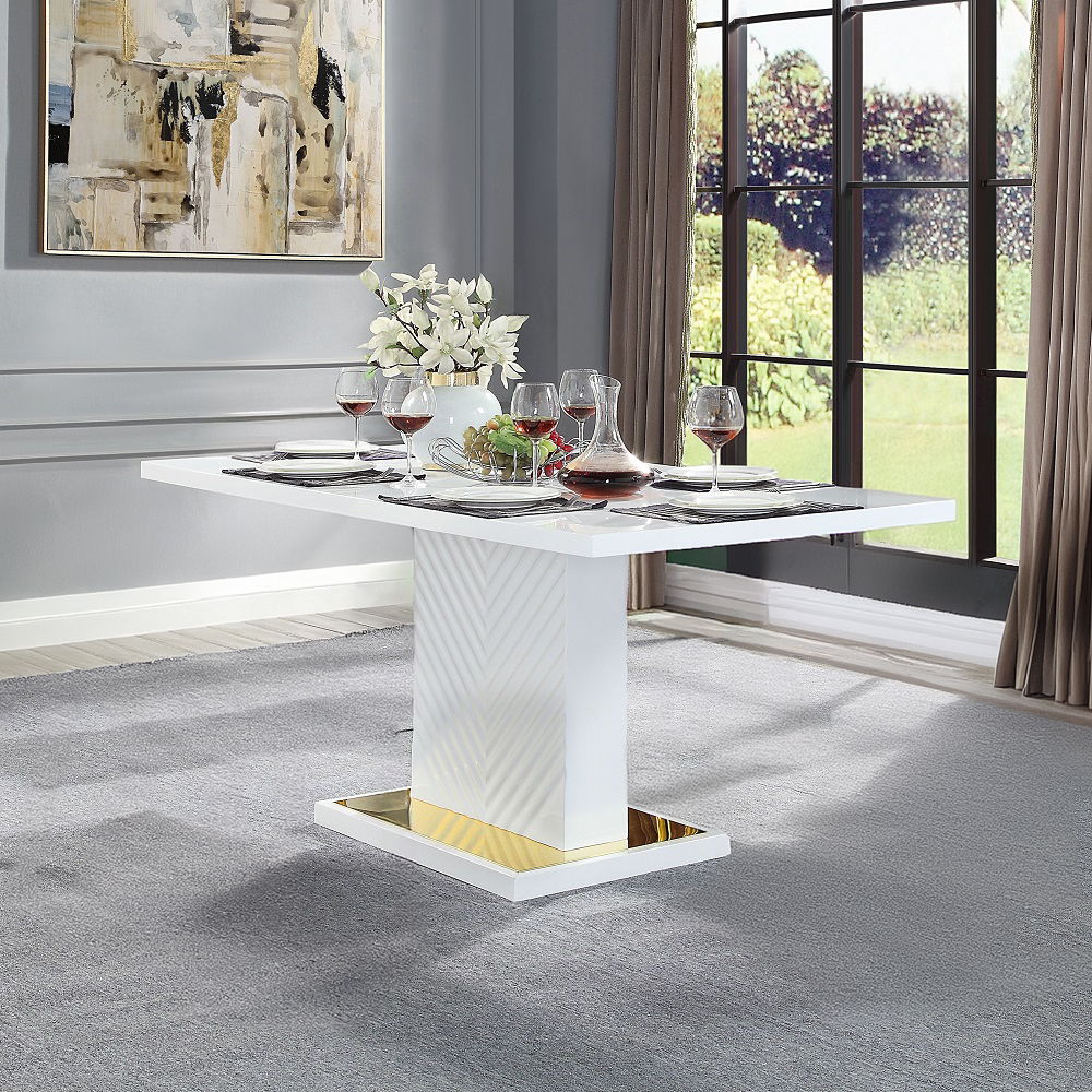 Gaines - Dining Table White