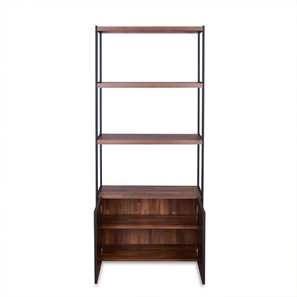 Sara - Bookshelf - Walnut & Sandy Black