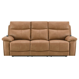 Chavis - Power Motion Sofa With USB & Power Headrest - Brown