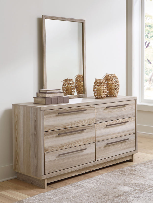 Hasbrick - Tan - Dresser And Mirror