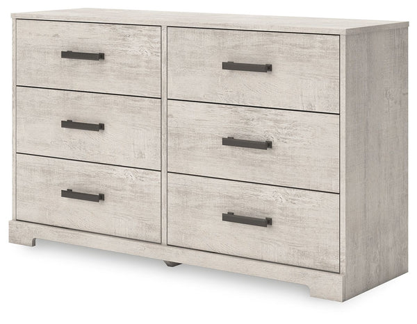 Shawburn - Whitewash - Six Drawer Dresser