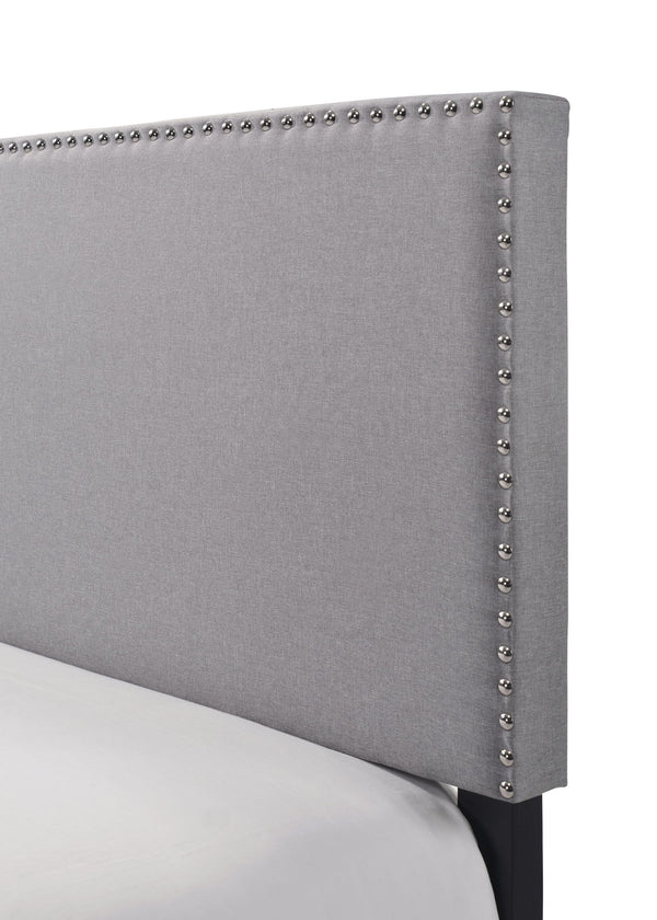 Erin - Twin Nailhead Bed - Gray