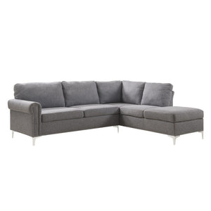 Melvyn - Sectional Sofa - Gray Fabric
