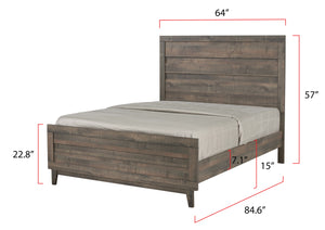 Tacoma - Queen Bed - Brown