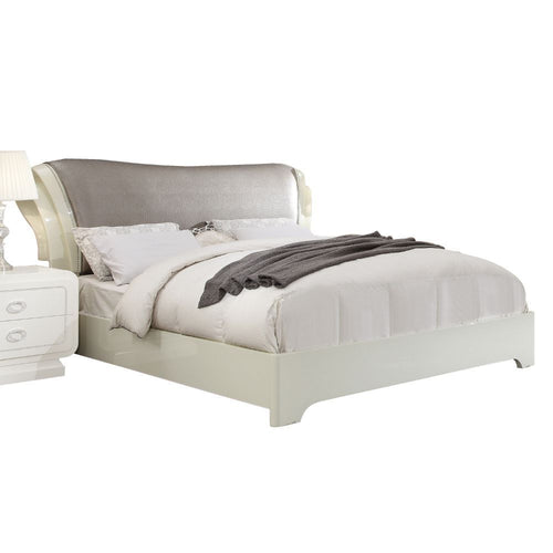 Bellagio - Bed White High Gloss