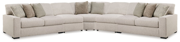 Ballyton - Sectional Beige 5 Pc. Sectional