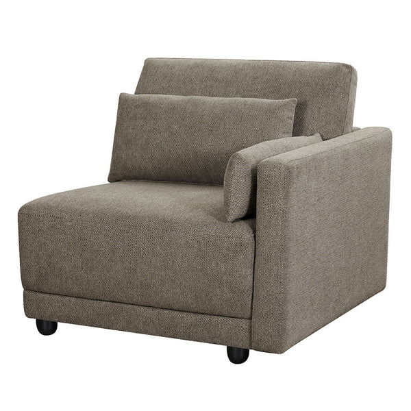 Rylie - Modular Chair With Pillows Dark Gray Right Arm Facing