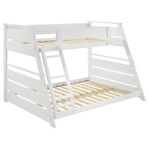Holden - Wood Veneer Bunk Bed White Twin over Full