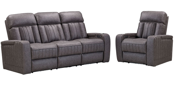 Equinox - Power Reclining Sofa Set Mercury 2 Pc. Sofa, Recliner