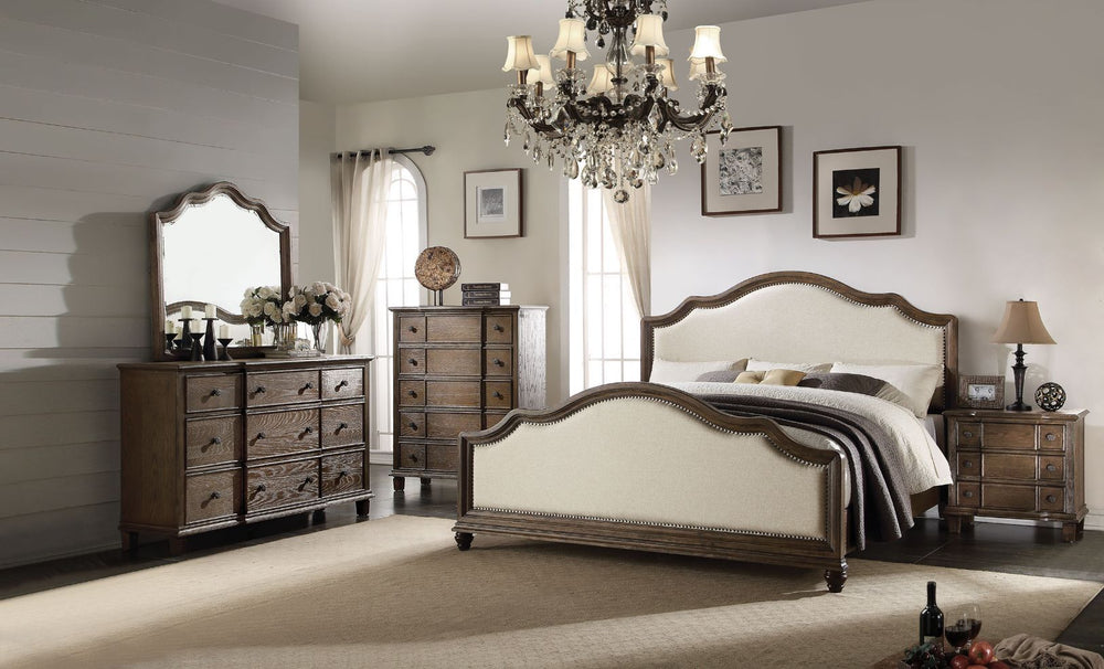 Baudouin - Bed Beige Queen