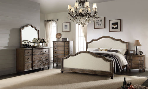 Baudouin - Bed Beige Queen