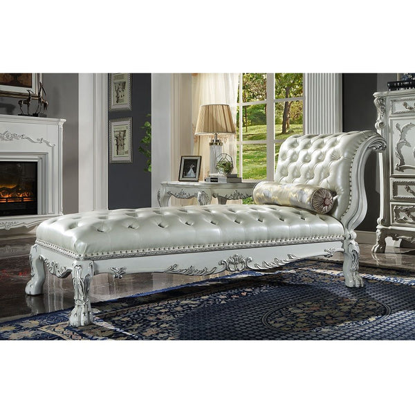 Dresden - Chaise w/1 Pillow White