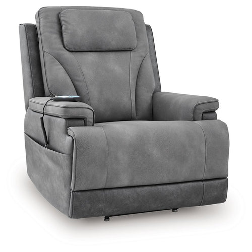 4Z-Peaceful Pause - Serenity Zone - Power Lift Recliner Dark Gray