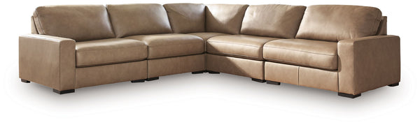 Veronella - Sectional Dark Brown 5 Pc. Sectional