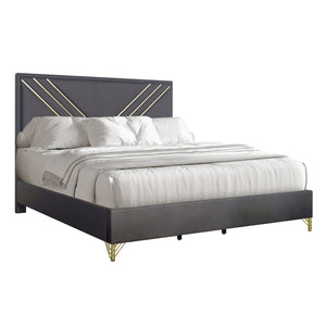 Symmetry - Bed Dark Gray