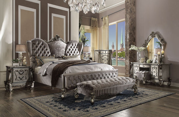 Versailles - Vintage - Bed Antique Platinum Queen