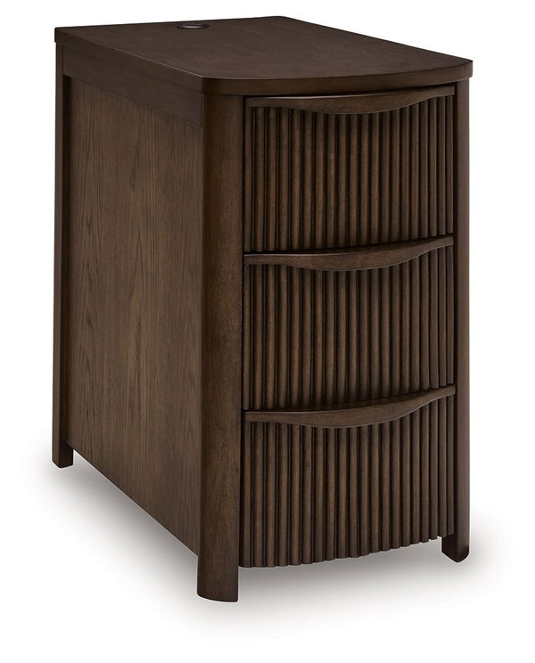Camdill - Chair Side End Table Dark Brown