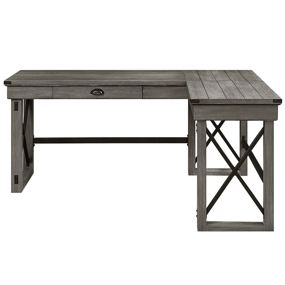 Talmar - Writing Desk w/Left Top Weathered Gray