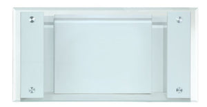 Nevaeh - Coffee Table - Clear Glass Top & White High Gloss