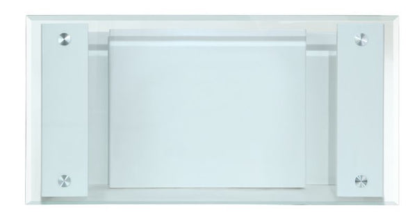 Nevaeh - Coffee Table - Clear Glass Top & White High Gloss