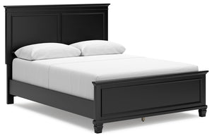 Lanolee - Panel Bed Black Queen None