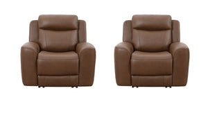 Calgary - Power Recliner Autumn Umber 2 Pieces