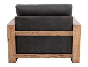 Ancora - Armchair - Dark Gray / Light Brown