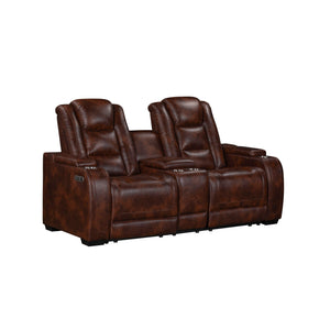 Chester - Reclining Console Loveseat Dark Brown Power Reclining