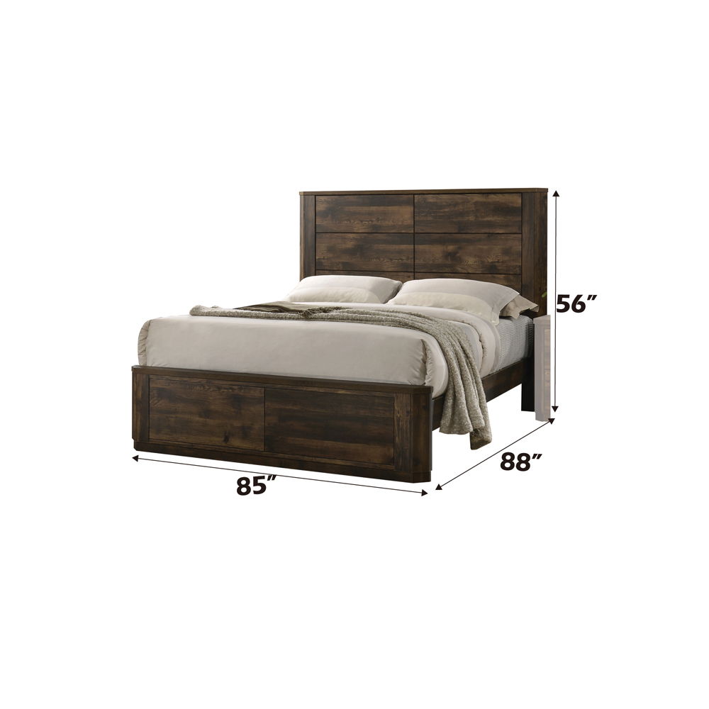 Elettra - Bed Rustic Walnut