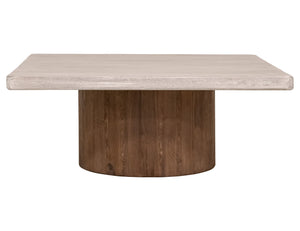 Sahara - Square Cocktail Table - Light Cream / Brown Caramel
