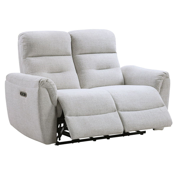 Eastre - Power Motion Loveseat With USB Port - Beige Chenille
