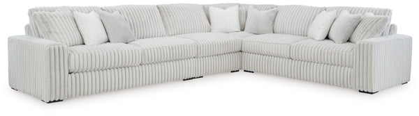 Stupendous - Sectional Gray 4 Pc. Sectional