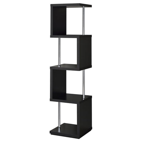 Baxter - 4-shelf Bookcase Black