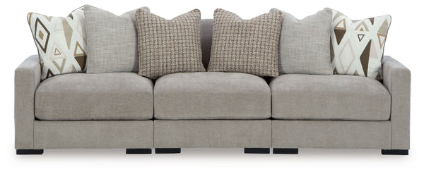 Aslan Court - Sectional Gray 3 Pc. Sofa Sectional