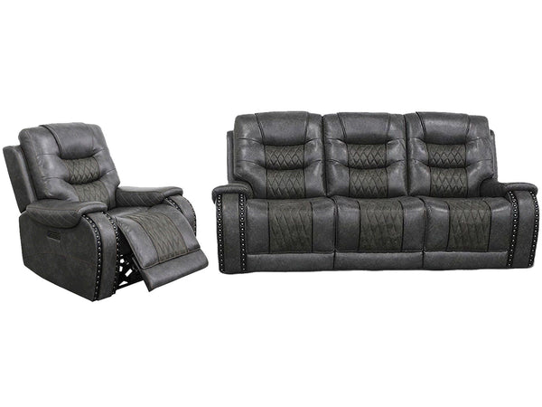 Outlaw - Power Reclining Sofa And Recliner - Stallion