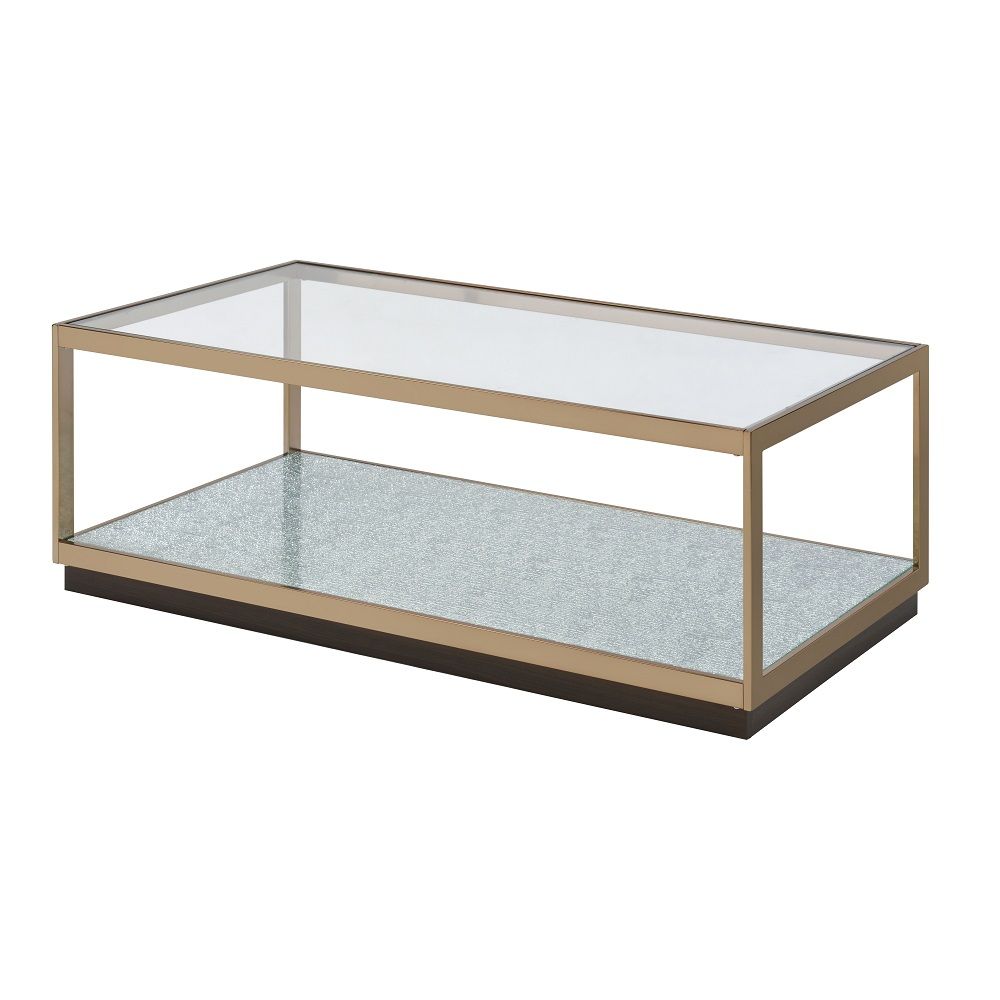 Kaia - Coffee Table - Glass & Gold