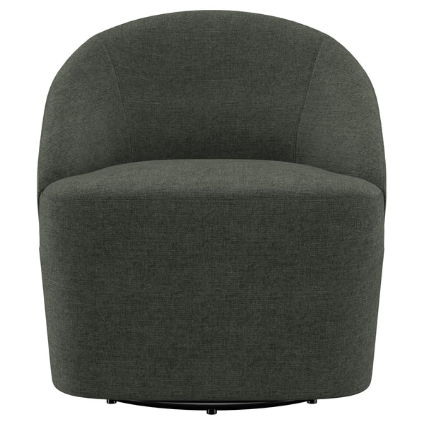 Leon - Upholstered Barrel Accent Swivel Chair