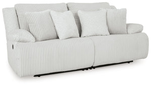 Top Tier - Reclining Sectional Gray 2 Pc. Loveseat Reclining Sectional