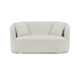 Odette - Loveseat With 2 Pillows - Beige