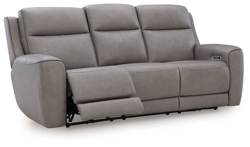 5Z-Comfort - Relaxation - Power Reclining Sofa With Adj Headrest Dark Gray