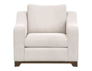 Natural Parota - Armchair - Mink Withe